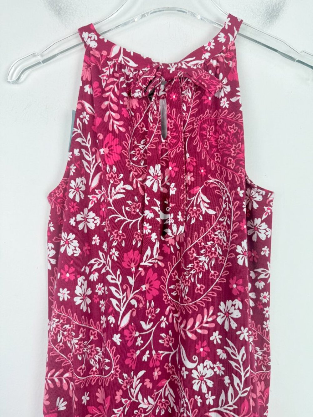 NWT LOFT Petites Paisley Flounce Mini Halter Dress Size XSP XS Petite NEW - Picture 10 of 13